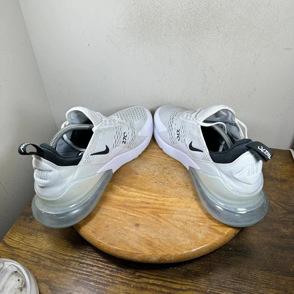 Nike Air Max 270 White Black AH8050-100 Mens Sneakers Size 13
